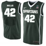 Men Kevin Willis Michigan State Spartans #42 Nike NCAA Green Authentic College Stitched Basketball Jersey AL50K52XP